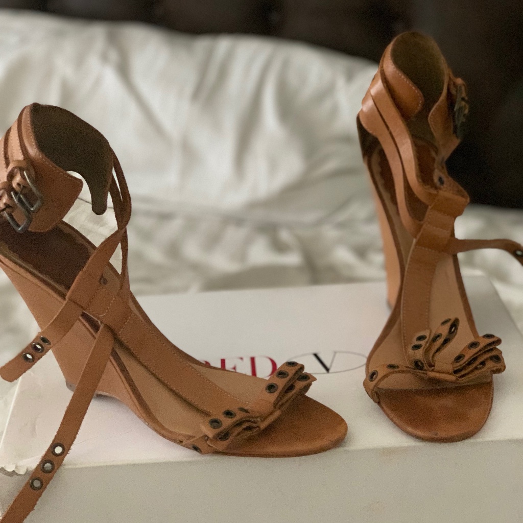 Red Valentino Wedge Sandals